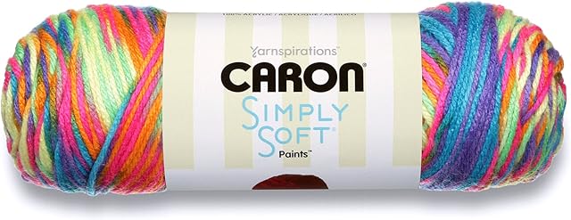 Caron Simply Soft, Rainbow Bright, 7.8 x 24.3 x 7.8 cm, 141g