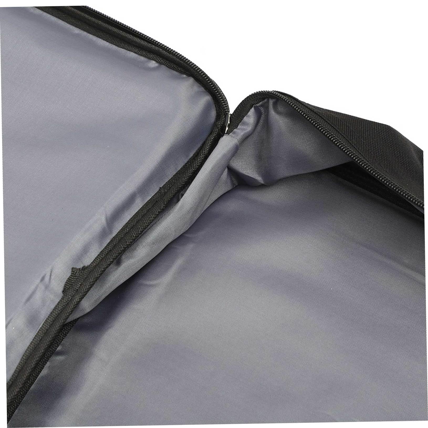 Borsa per Tastiera Elettronica 61 Tasti in Oxford Nera | Trasporto a Mano e Spalla, Uso Esterno, Pieghevole e Leggera, Tasca Accessoria, per Esibizioni