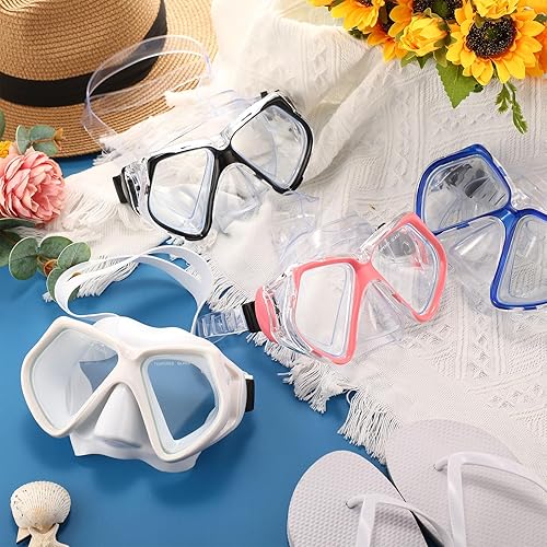Miniatura 4 de Fabbay 4 gafas con cubierta para la nariz, gafas de buceo, antiniebla, impermeables, para jóvenes y adultos, natación, esnórquel, buceo, máscaras