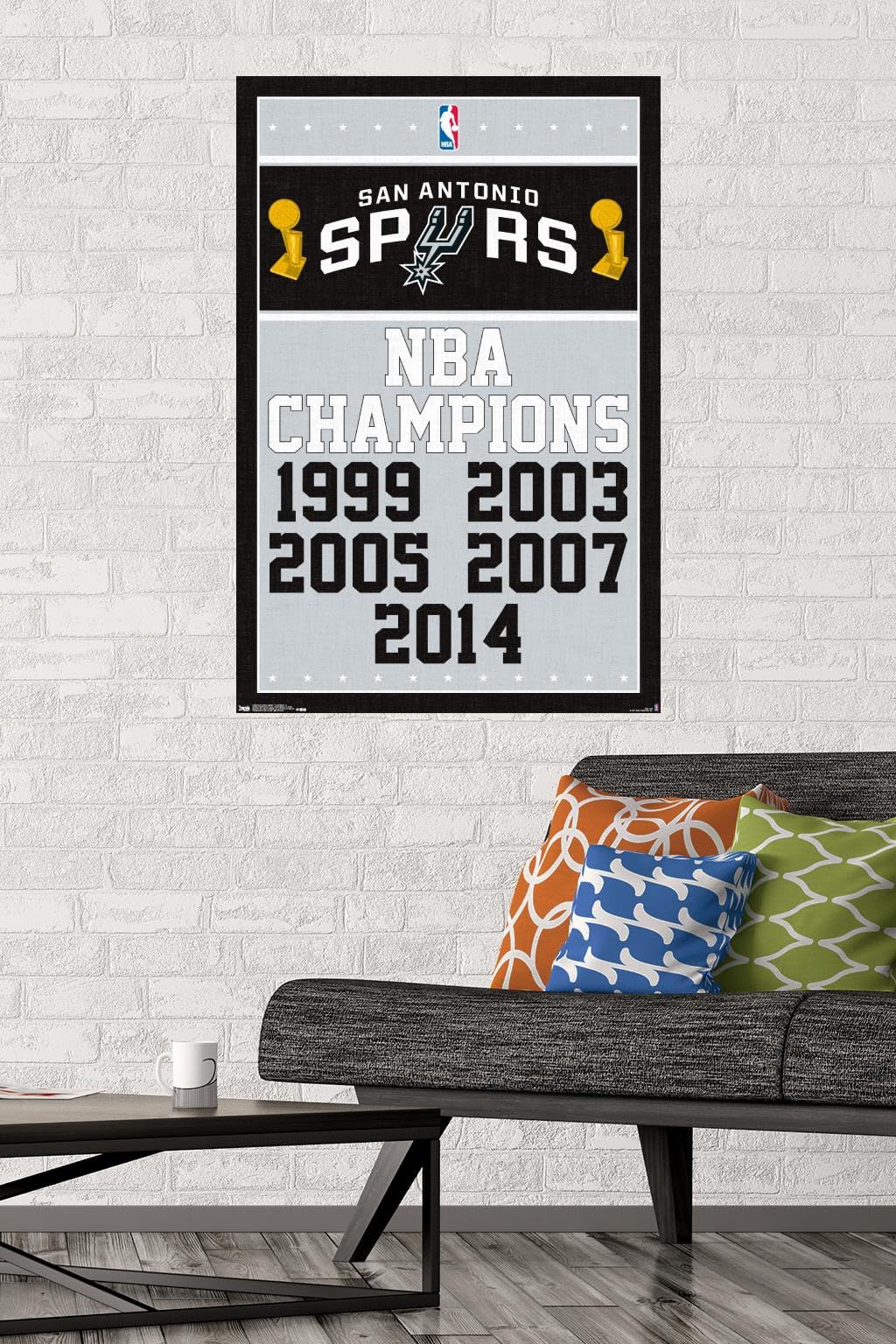 Trends International NBA San Antonio Spurs - Champions Wall Poster, 22.375
