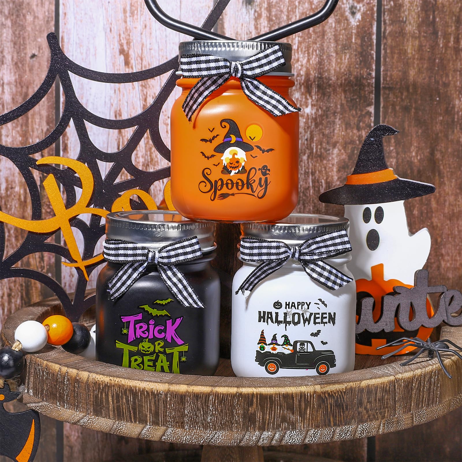 LOLIPPYY 20 Stück Mini Hexenhüte Aus Filz - Halloween Flaschenaufsätze Für Weinflaschen