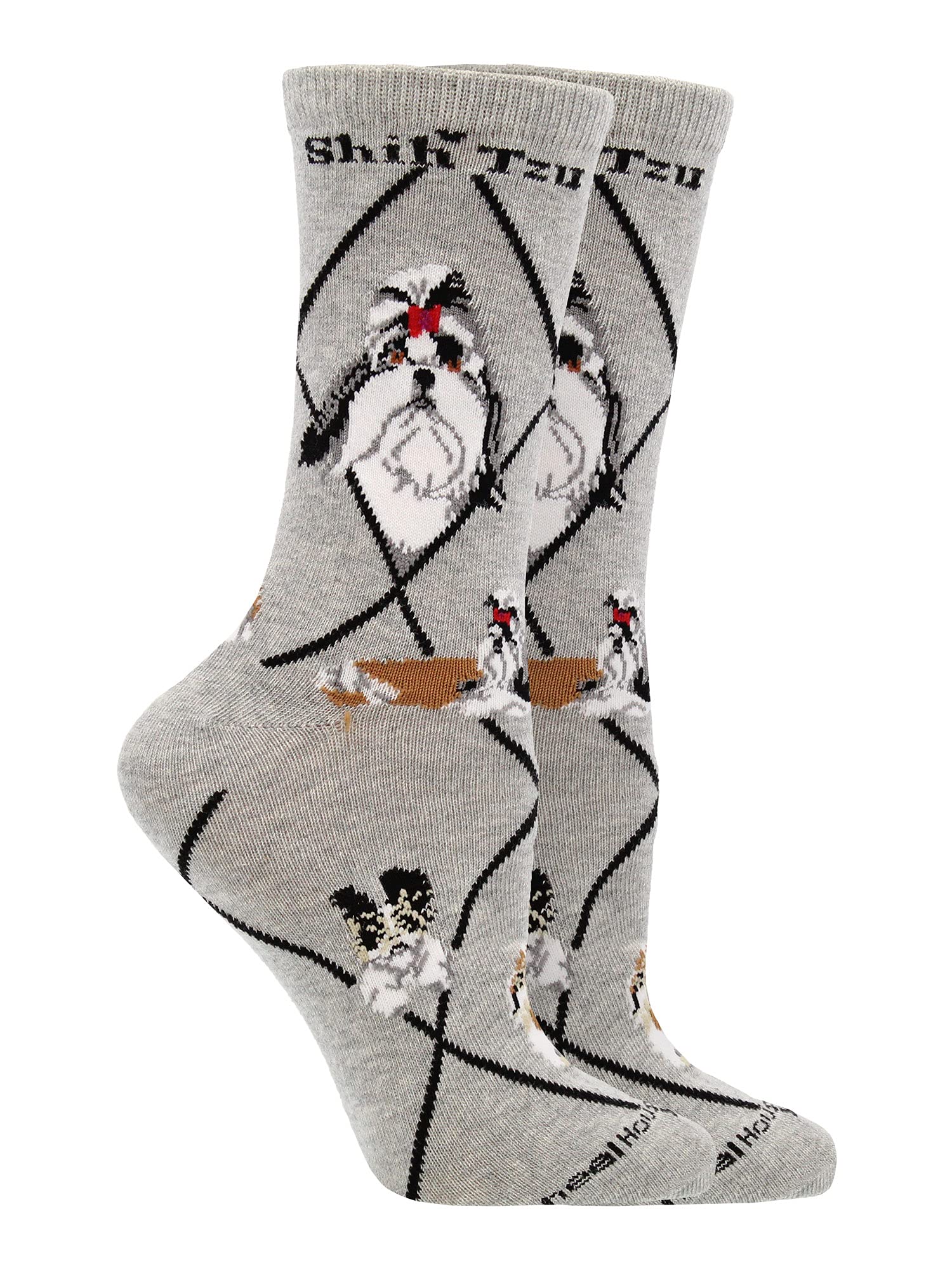 WHD Shih Tzu Crew Socks for Women & Men | Gift for Dog Lovers, Cute Pet Socks