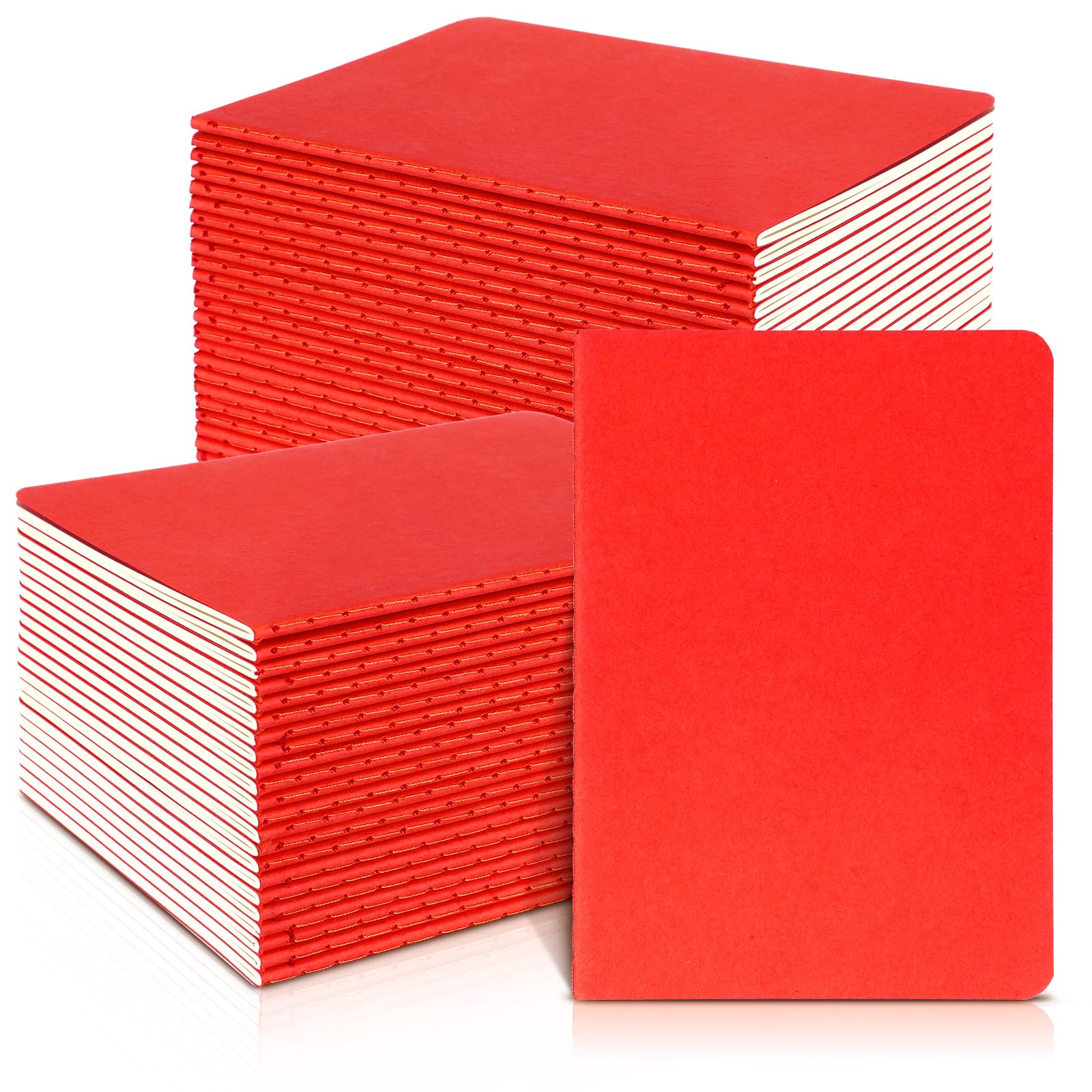 Ctosree 50 blocs de notas pequeños a granel, mini diario de bolsillo, mini bloc de notas, bloc de notas de oficina, escuela, regalos suministros para niños y estudiantes, 24 hojas, 5.5 x 3.5 pulgadas