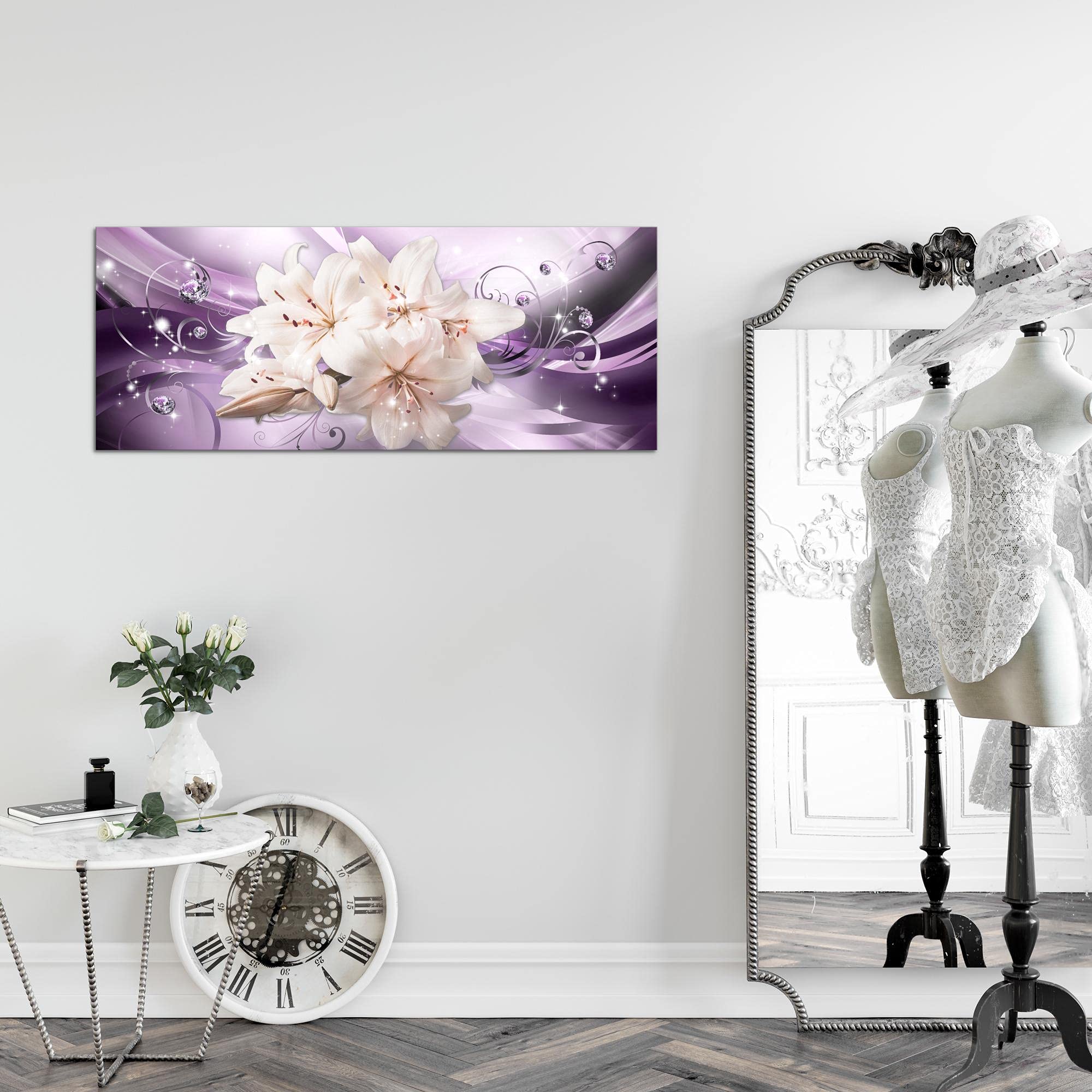 Runa Art Quadri Moderni Fiori Astratti Tela Non Tessuta
