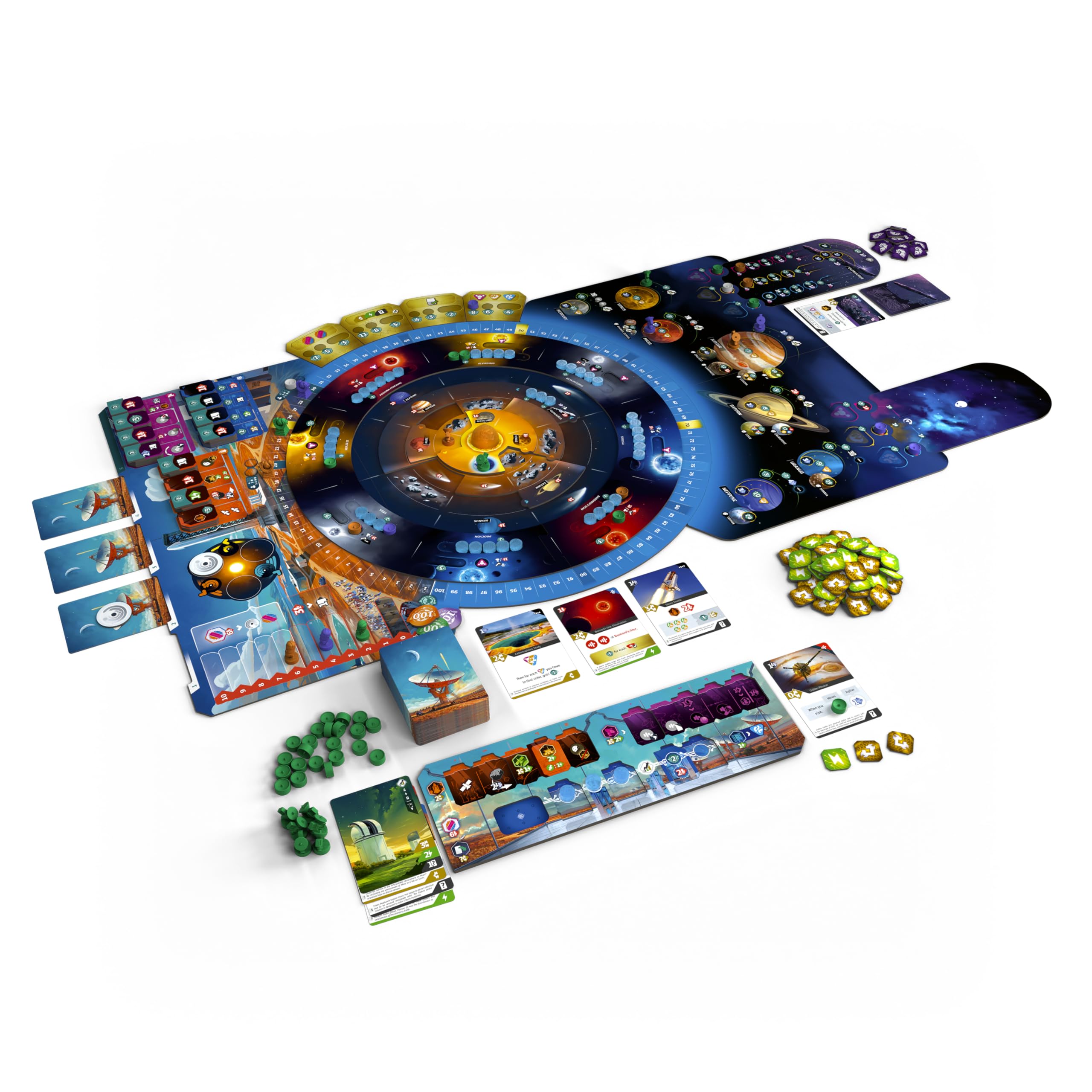 CGE Czech Games Edition SETI: Auf der Suche nach außerirdischem Leben - Astronomisches Brettspiel im Weltall - Strategisches Sci-Fi-Erkundungsspiel im Kosmos - Deutsch - 1-4 Spieler - ab 14 Jahren