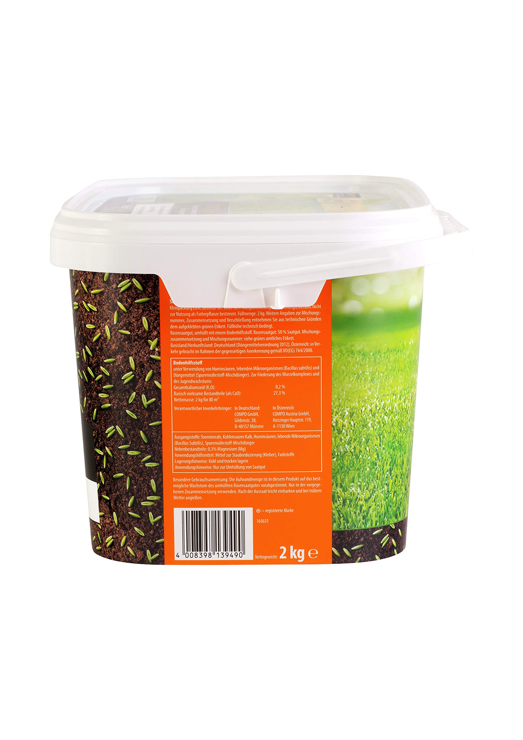 Compo SAAT Trocken-Rasen 2kg fr 80m (Packung mit 2) : Amazon.de: Garten