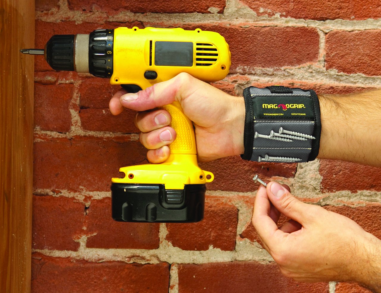 MagnoGrip 002-160 Magnetyczna opaska na nadgarstek, platyna