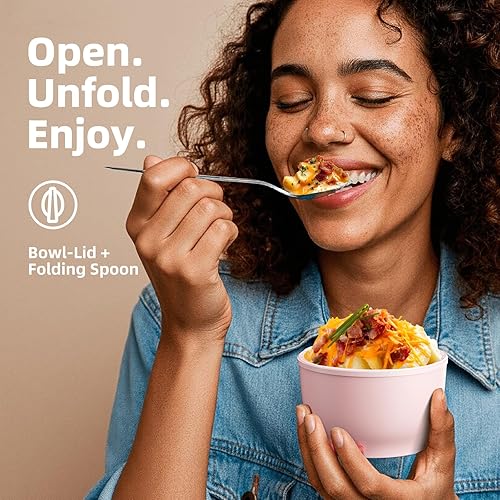 Miniatura 6 de Paquete de 2 termos de sopa para comida caliente para adultos y niños, tarro de alimentos aislado al vacío, contenedor de alimentos térmico para