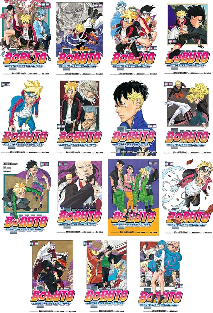 mukawa Boruto Manga Set, Vol. 1-15 White : Ukyo Kodachi, Masashi