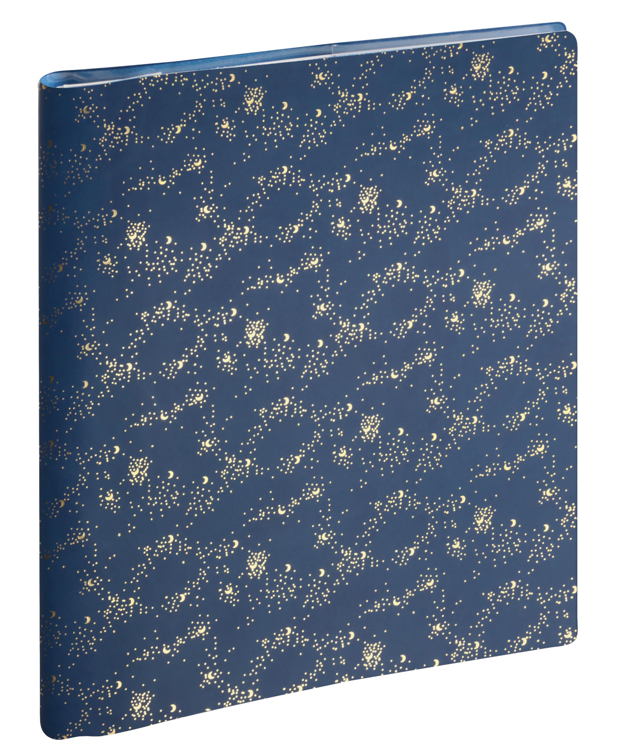 Exacompta - 226272E - SAD 22S Méline Desk Diary - 18.5 x 22.5 cm - Weekly 16 Months - September 2023 to December 2024 - Colour: Blue Confetti Silver
