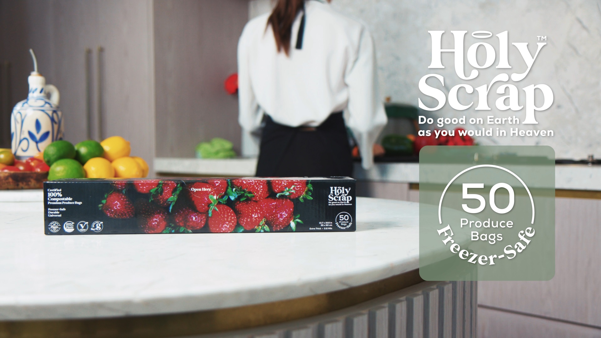Amazon.com: HOLY SCRAP! 100% Compostable Produce Freezer Bags 3