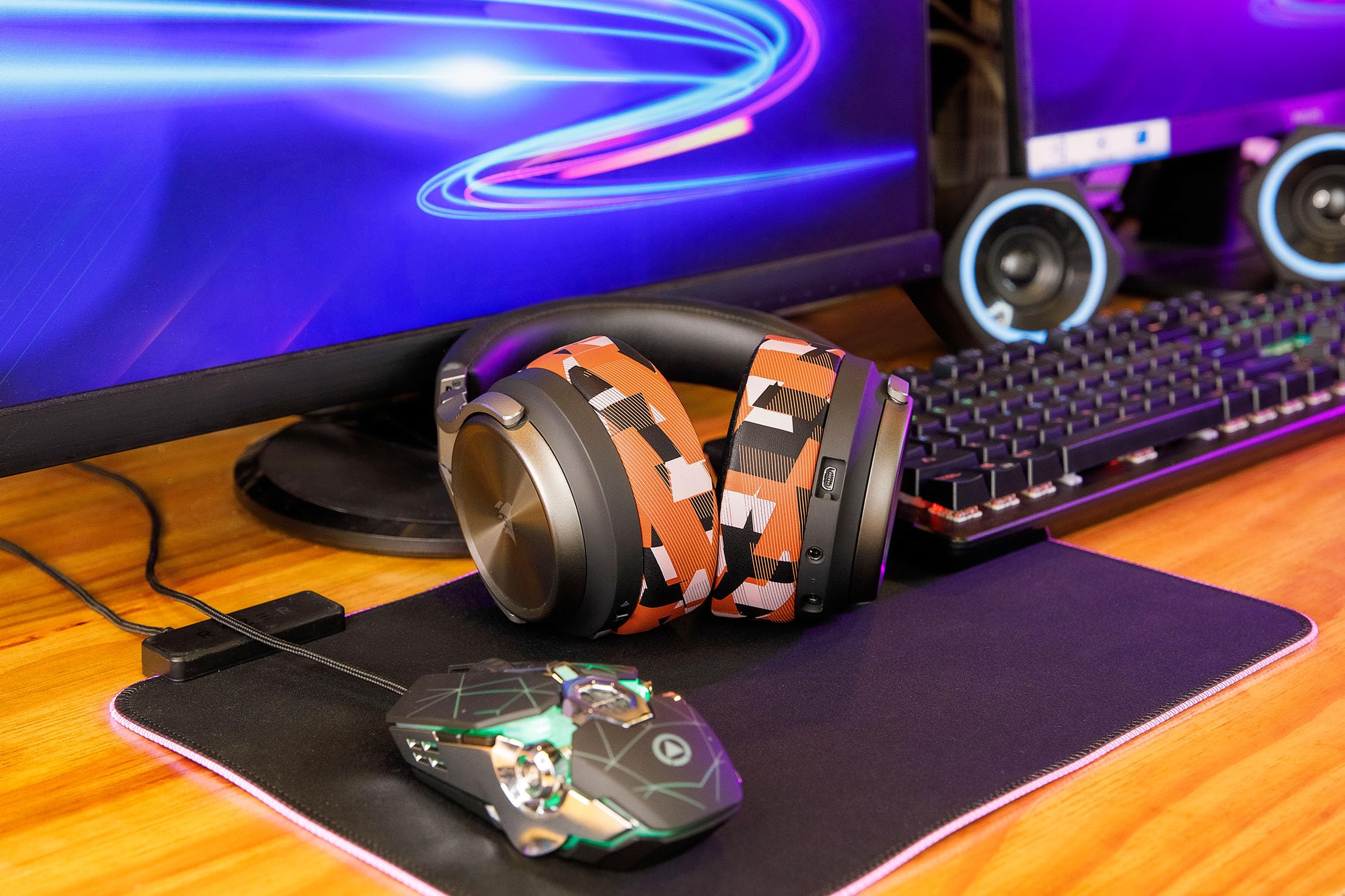 WC Freeze Virtuoso, Hybrid Fabric Cooling Gel Replacement Earpads for Corsair Virtuoso Gaming Headset Made by Wicked Cushions - Image 3