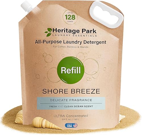 Miniatura 48 de Heritage Park - Detergente de lujo para ropa Detergente para ropa natural y enzimático probado por dermatólogos, a base de plantas, respetuoso