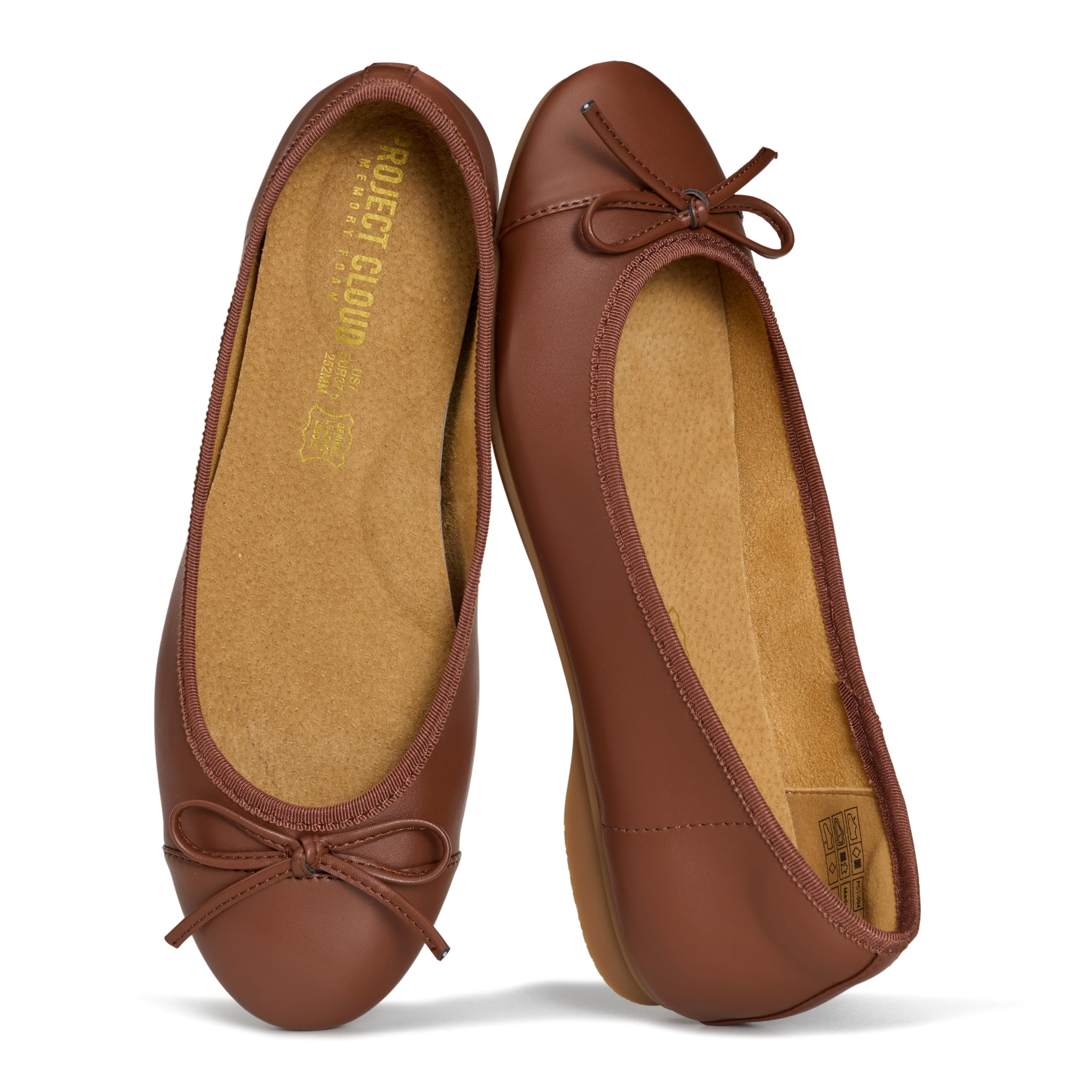 Project Cloud Ballet Flats for Women Shoes - Eco-Crafted with Memory Foam Insole Lightweight Mary Jane Flats - Non-Slip and Comfortable Womens Shoes (Ashley) — view 8