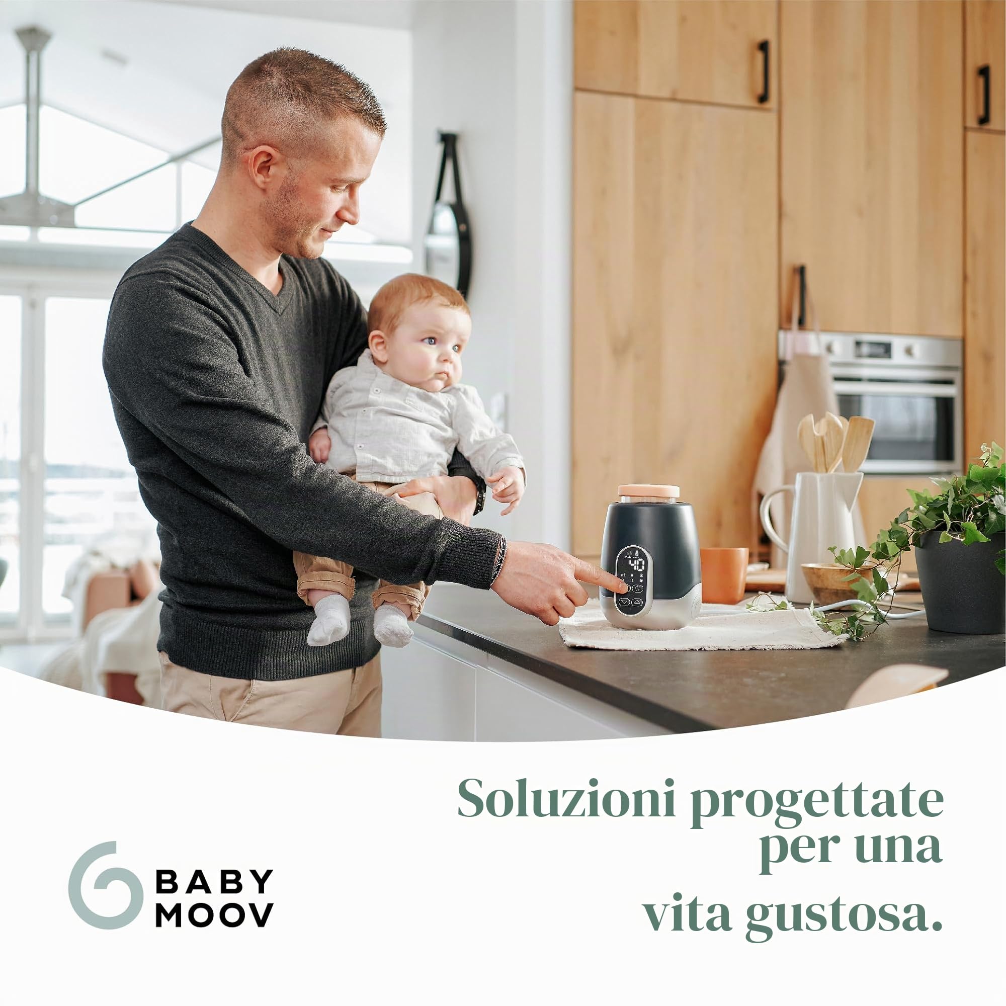 Babymoov NutriSmart - Scaldasalviette e latte materno - Bagno Maria/Vapore - Programmabile - Casa & Auto