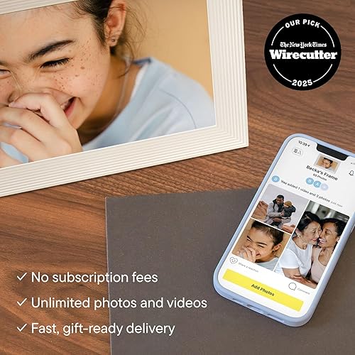 Miniatura 3 de Marco de fotos digital Aura - Pantalla HD de 10.1 pulgadas El mejor marco digital de Wirecutter Envía fotos directamente a tu marco desde