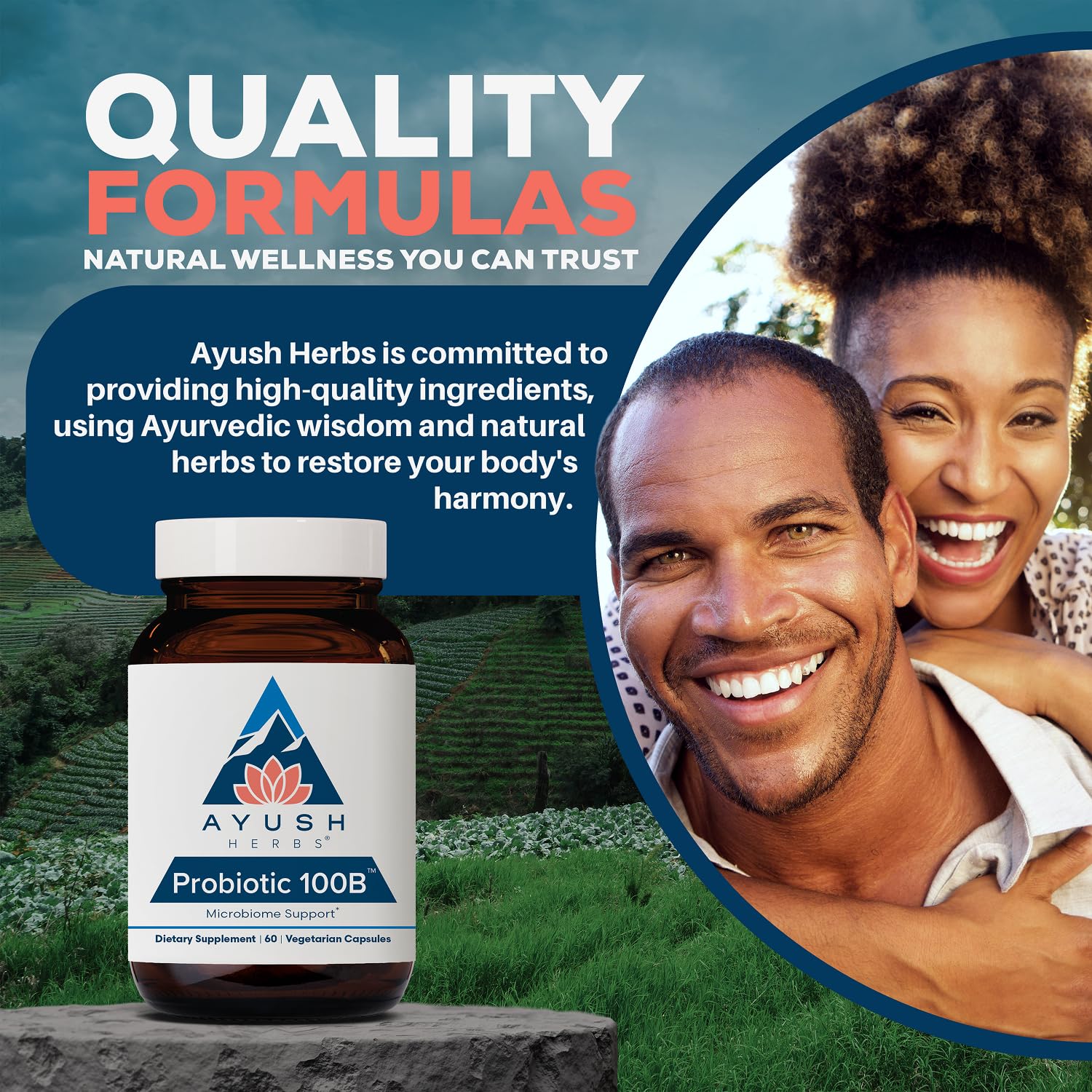 Ayush Herbs Probiotic 100B, Probiotics for Women, 60 Vegetarian Capsules — Amazon image 7