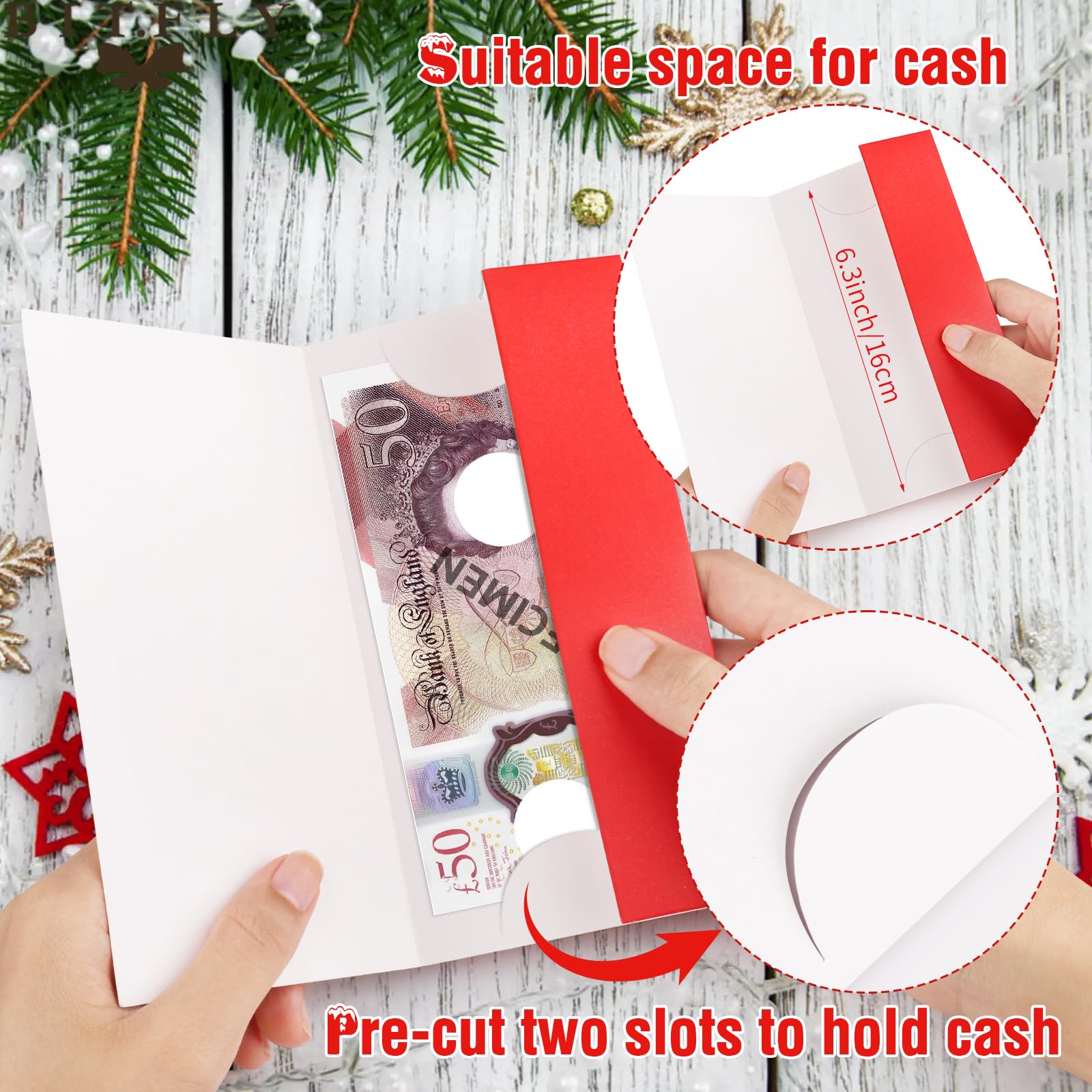 Christmas Money Wallets Cash Gifts - Image 3