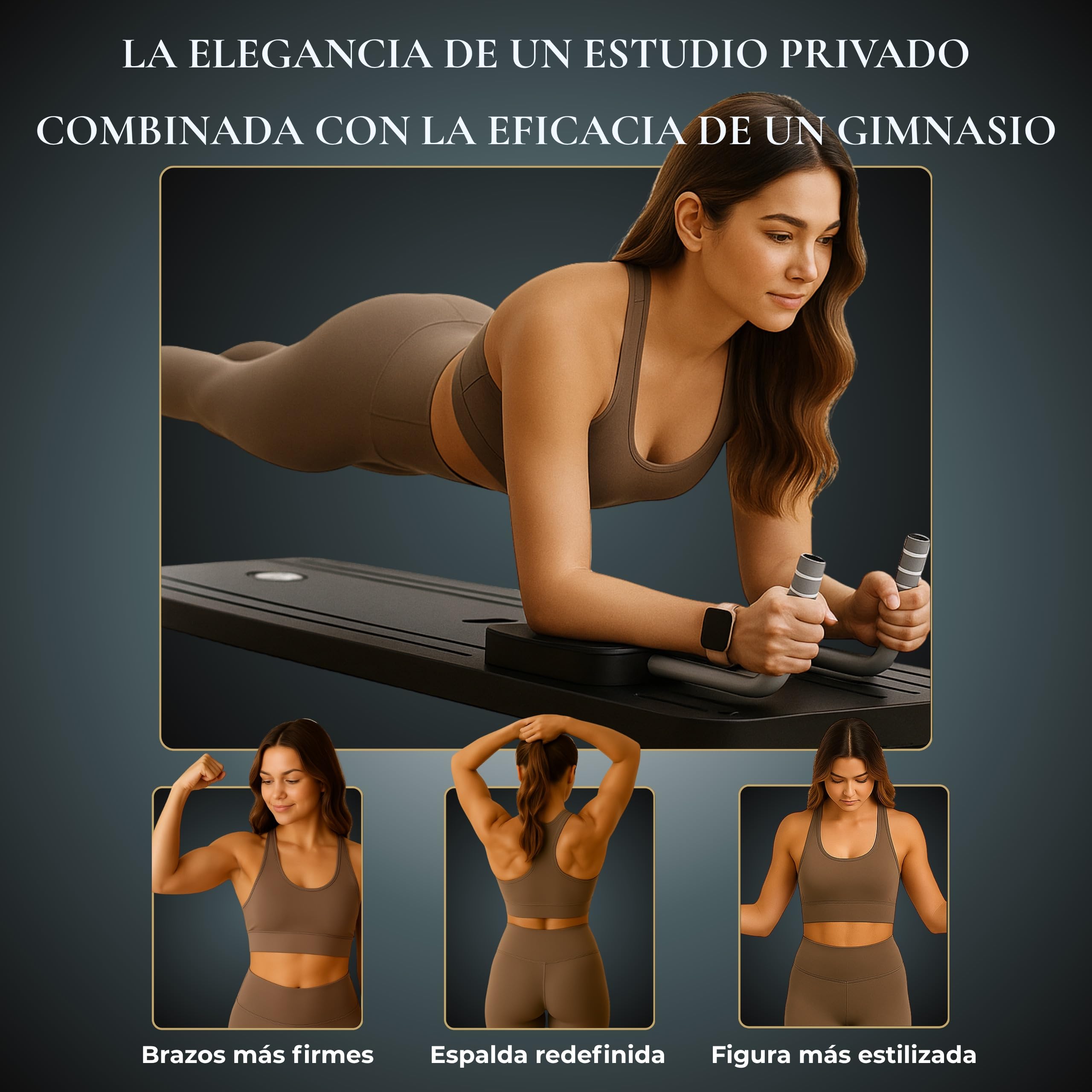 Tabla Pilates Multifuncional Plegable 5 en 1 | Maquina Pilates para Casa, Pilates Reformer, Mini Pilates Reformer, Pilates Board Premium + Ebook 10 Ejercicios | 2026