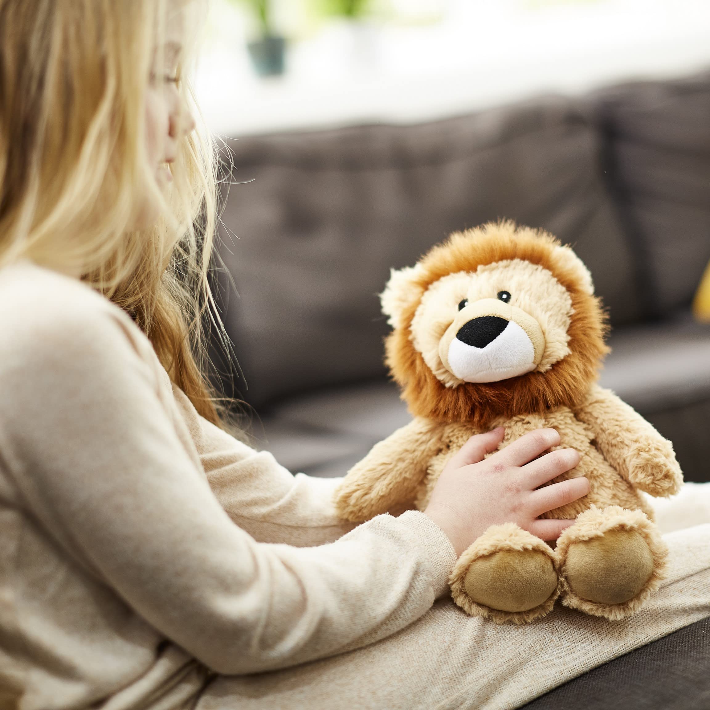 Warmies Lion Soft Toys Brown, 0.76 kg