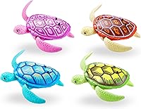 Vista 7 de Robo Alive Robo Tortuga Robótica de Natación (Verde + Rosa) de ZURU Activada por Agua, Viene con Baterías, Exclusivo (Paquete de 2)