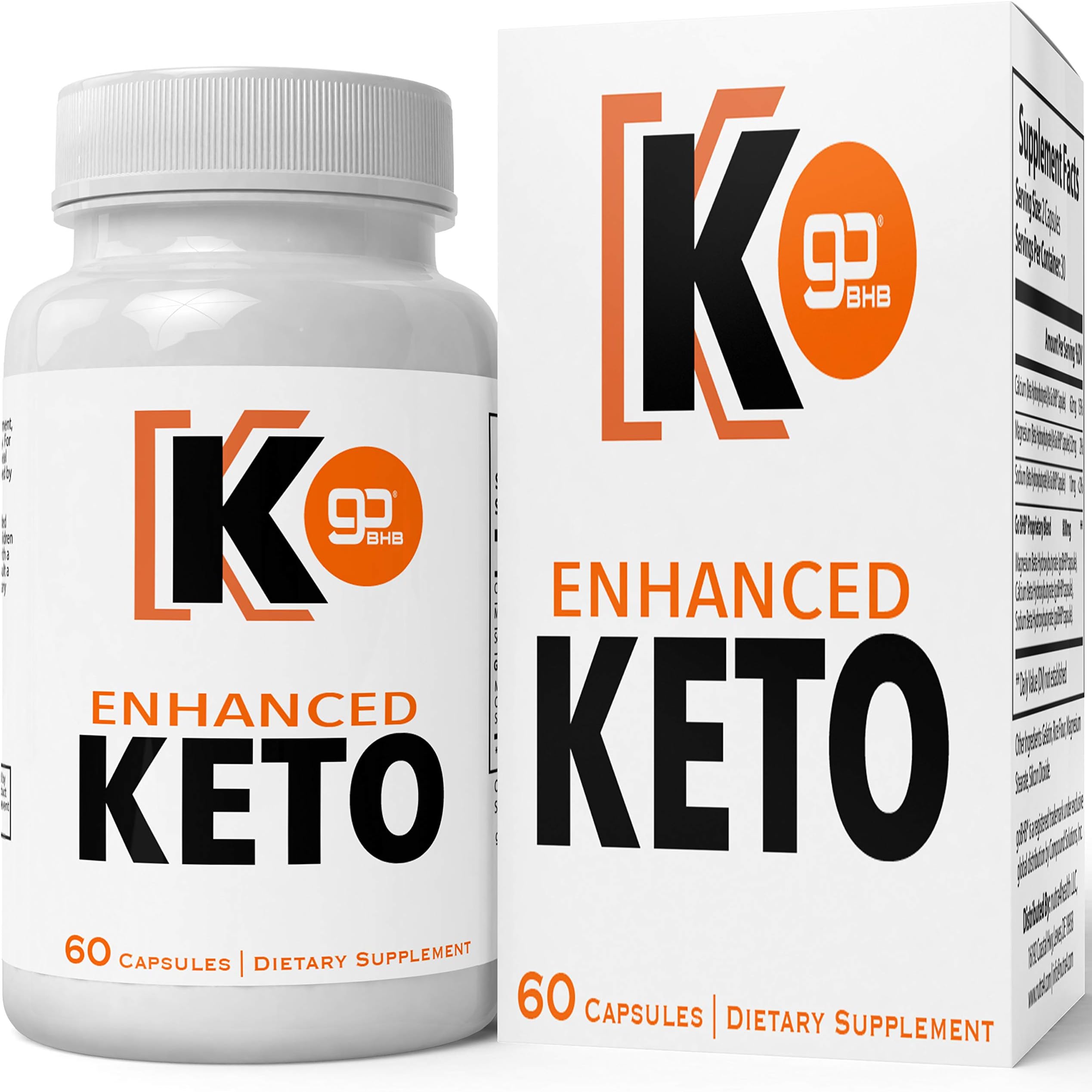 Enhanced Keto Advanced Weight Loss Pills, Extreme Natural Ketogenic Burn Fat Supplement, 800 mg Formula with New True Slim Supplements GO BHB Salts Formula, Appetite Suppressant Capsules