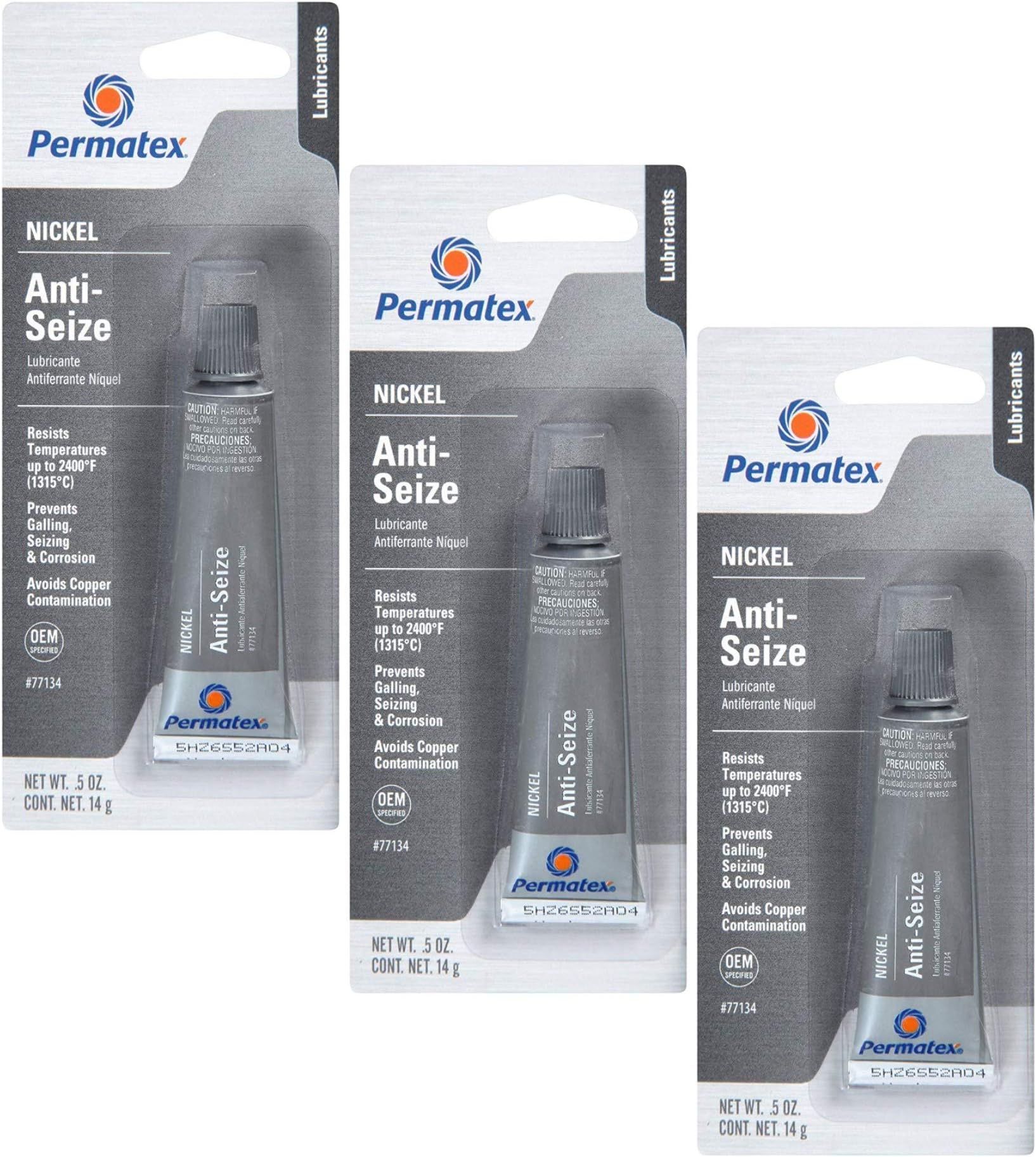 77134 Nickel Anti-Seize Lubricant, 0.5 oz Tube -3 Pack