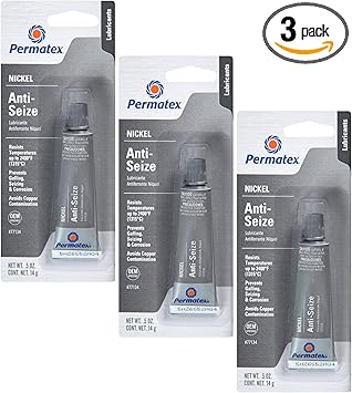 Permatex 77134 Nickel Anti-Seize Lubricant, 0.5 oz Tube -3 Pack
