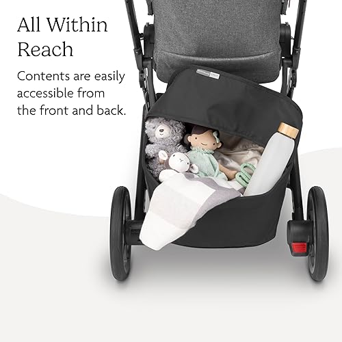 Miniatura 4 de UPPAbaby Cubierta de cesta para cochecitos Cruz V2 y V3, protege y oculta las pertenencias, fácil fijación y acceso, material resistente al agua