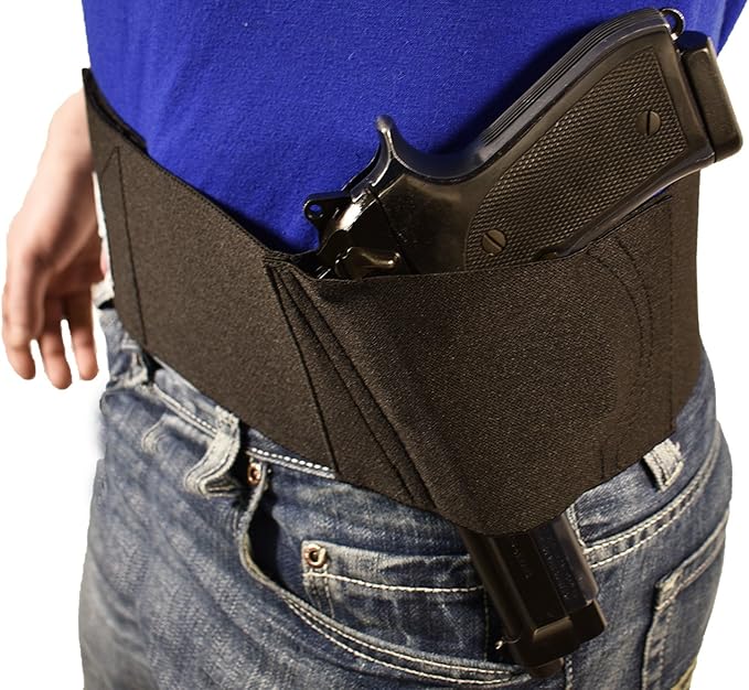 BLUESTONE Black Pro Belly Band Fits Glock 17, Glock 19