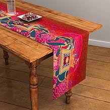 SEJ by Nisha Gupta Dining Table Runner for Center Table | Table Runner 4 Seater & 6 Seater | Runner for Dining | Table Runners for Living Room | Printed Washable Runner (12x48 Inches)