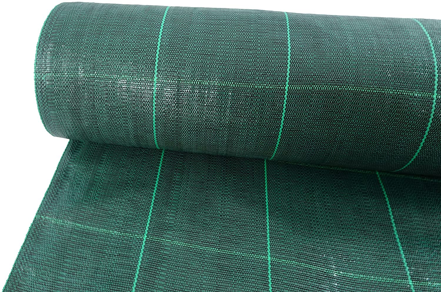 Vert Toile Anti Mauvaise Herbe 100g/m² - (160cm x 50m, Rouleau) - Geotextile Anti Repousse - Durable Toile de Paillage Jardin - Perméable à l'eau - Supérieure pour Jardin