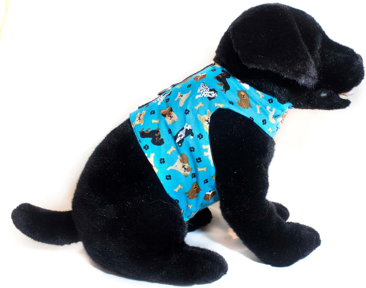 Donna Devlin Designs- Puppy Love Walking Vest Adorable Puppies are Bound to elicit Cuteness Overload! Sure to be Best in Show (S (13” to 15” x 9-10”))