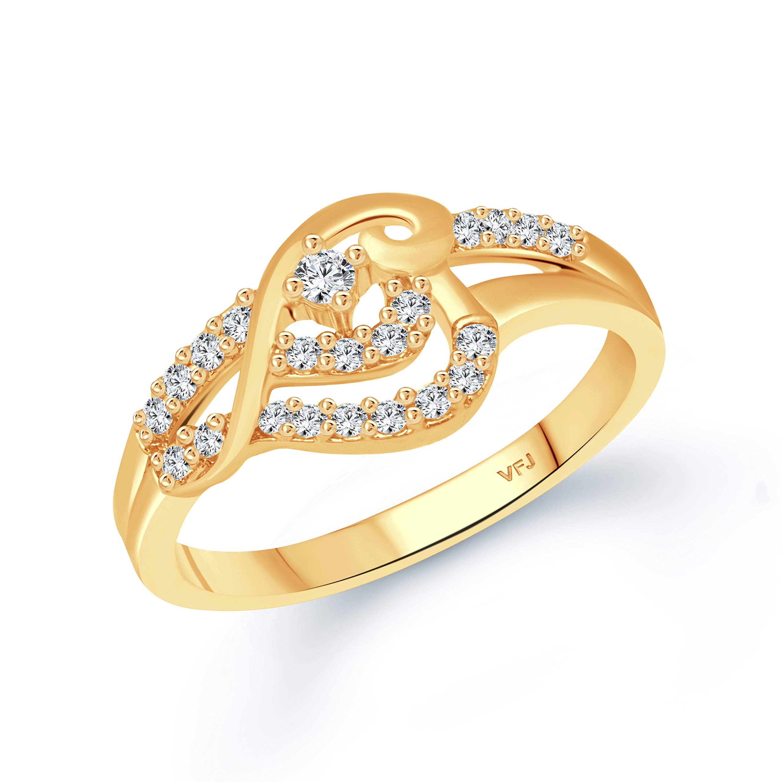 Vighnaharta Valentine Day Gift valentineday Gift for him Gift for Women Gift for Men Flower Shine CZ Gold Plated Alloy Finger Ring for Women and Girls- (VFJ1599FRG7) (B091Q47G7Q) Amazon Price History, Amazon Price Tracker