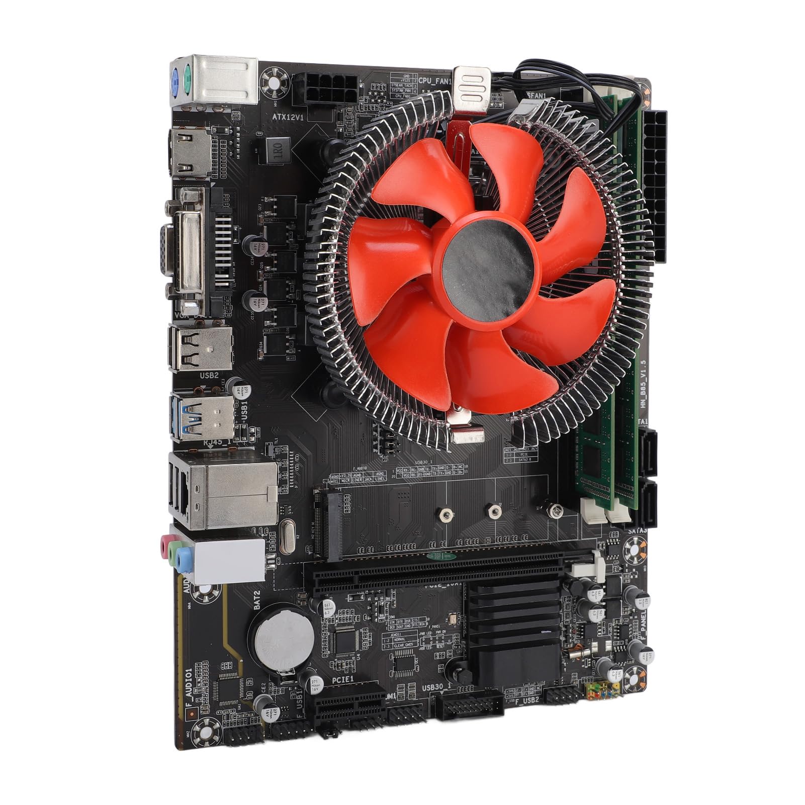 Doppelkanal 8G DDR3 -Speicherkit, 4 Serielle ATA 2.0 -Ports Mainboard für I7 4770 -Prozessor, Ausgestattet mit DVI- und VGA -Ausgängen und 5,1 -Sound