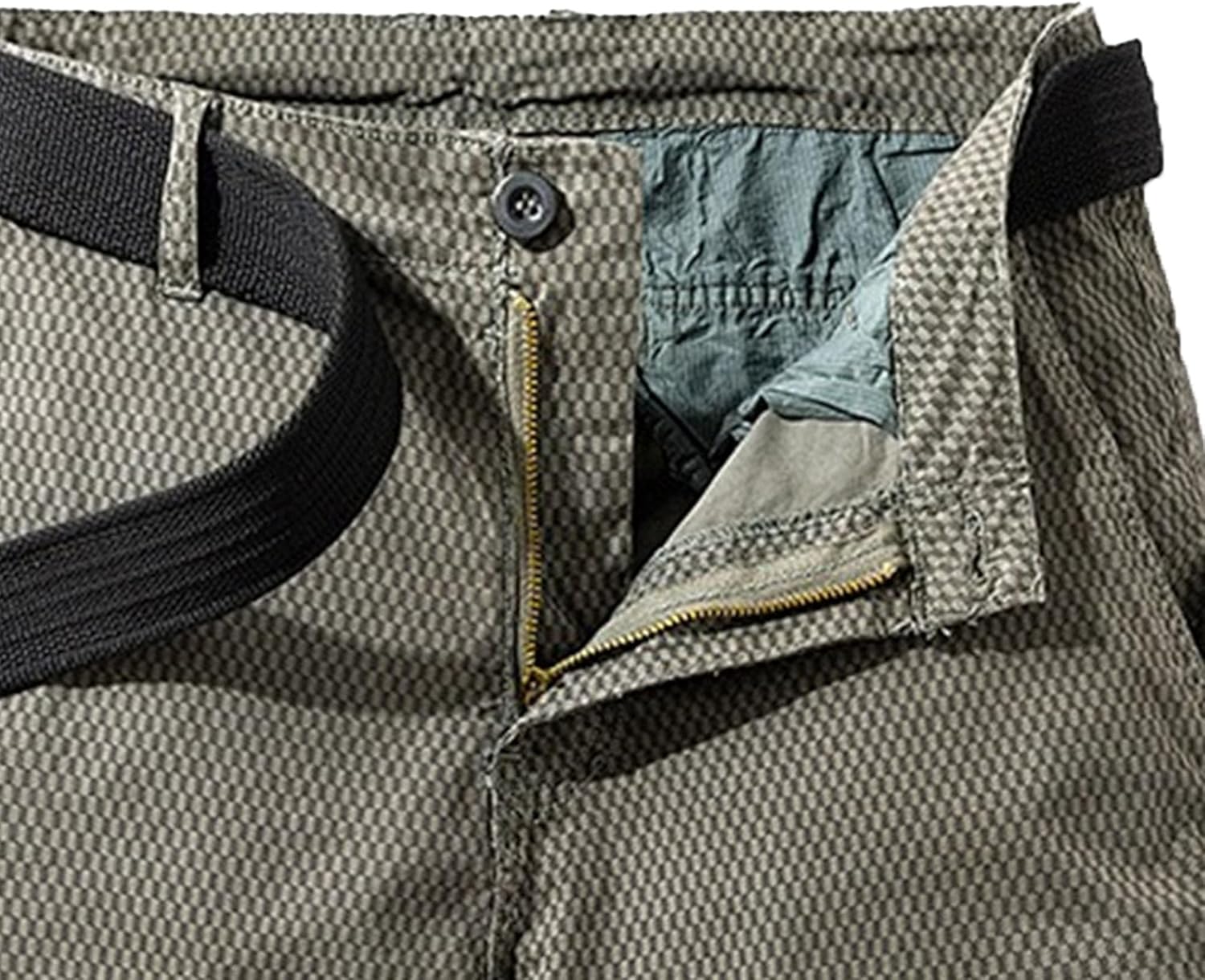 Men's Workout Classic Jean Trunk Multi Pockets Military Cargo Short Pant Slim Fit Cotton Tactical Shorts