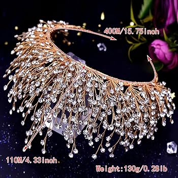 Amazon.com: TRiXY Bridal Wedding Headband Crystal Tiara