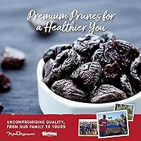 Vista 4 de Mariani Probiotic Prunes - Ciruelas pasas sin azúcar, 30 onzas, frutas secas a granel sin azúcar añadido, ciruelas pasas secas de California sin