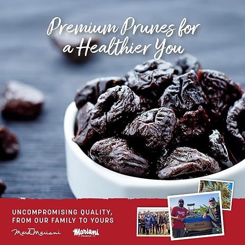 Miniatura 4 de Mariani Probiotic Prunes - Ciruelas pasas sin azúcar, 30 onzas, frutas secas a granel sin azúcar añadido, ciruelas pasas secas de California sin