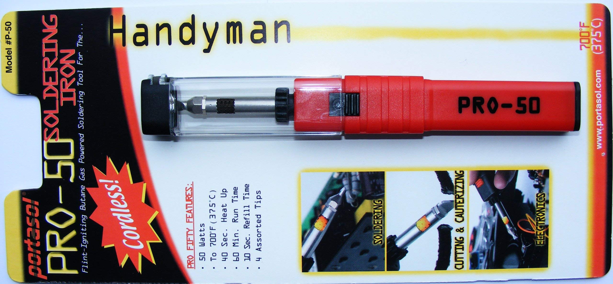 Portasol GAS/PROF Gas Soldering Iron, Semi-Professional (P1)