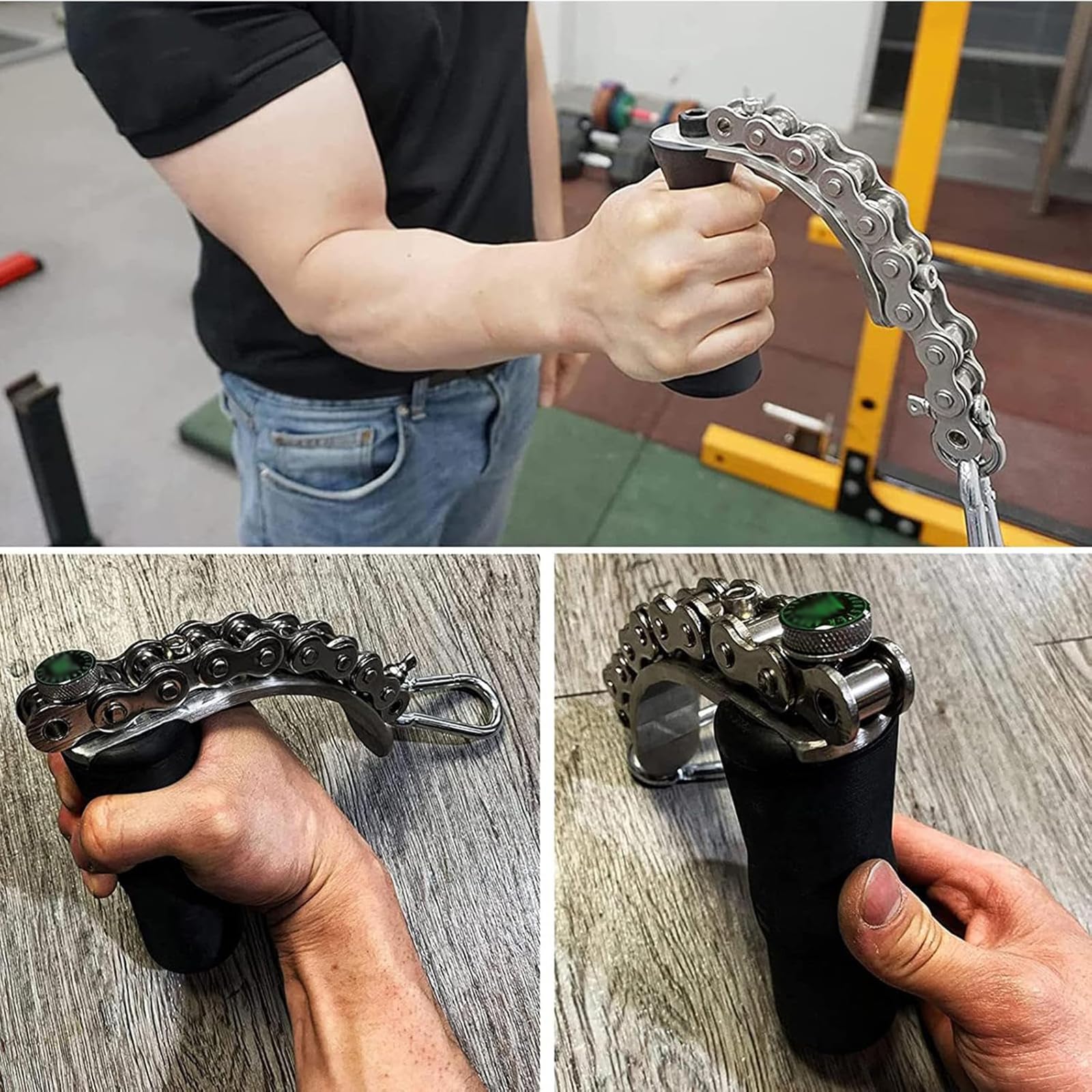 Equipo de entrenamiento de lucha libre, fortalecedor de brazos, herramienta de fuerza de agarre para muñeca y antebrazo, soporta 400 libras, ideal para entrenamientos de supinación, toproll y gancho