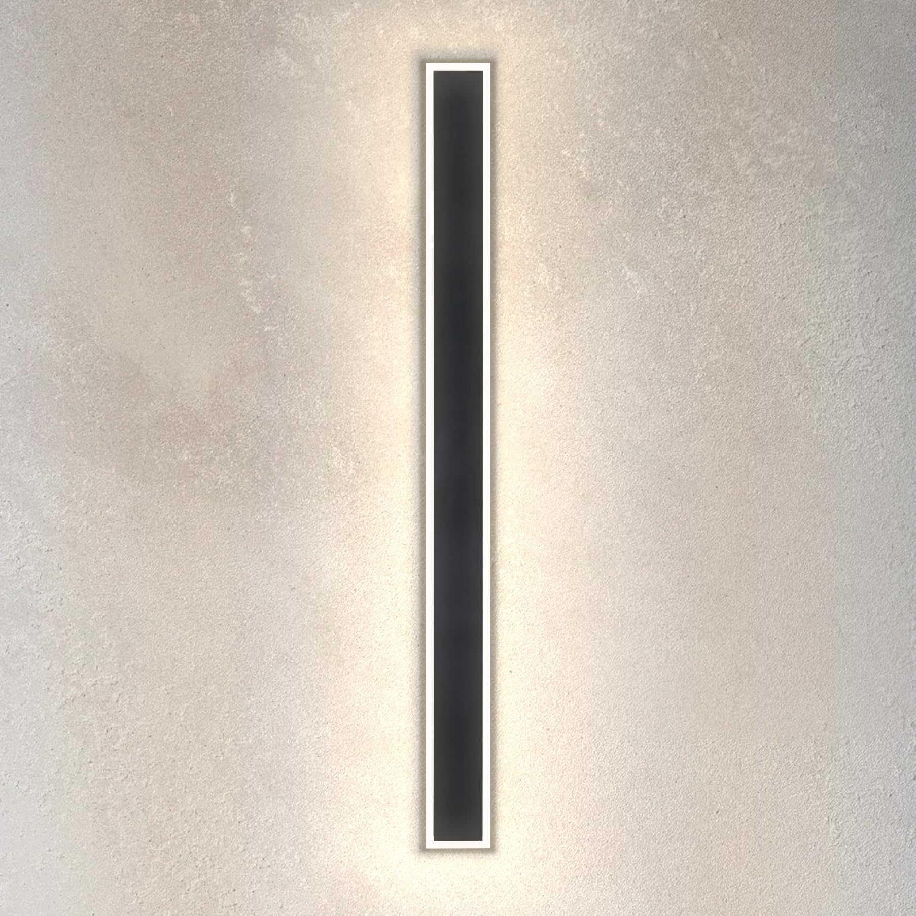 ASD LED 72 Inch Long Wall Light Fixture | 40W 100-277V 3300LM 3000K/4000K/5000K Switch | Dimmable, Waterproof, Anti Rust Steel Base, Not Flashing, ETL Listed | Outdoor Porch Lights Wall Mount | Black