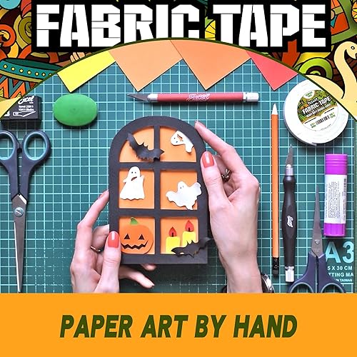 Miniatura 5 de Cinta de tela  Cinta adhesiva de doble cara, cinta adhesiva de cuero resistente a presión, sin coser ni planchar, pegar, alteraciones y dobladillo,