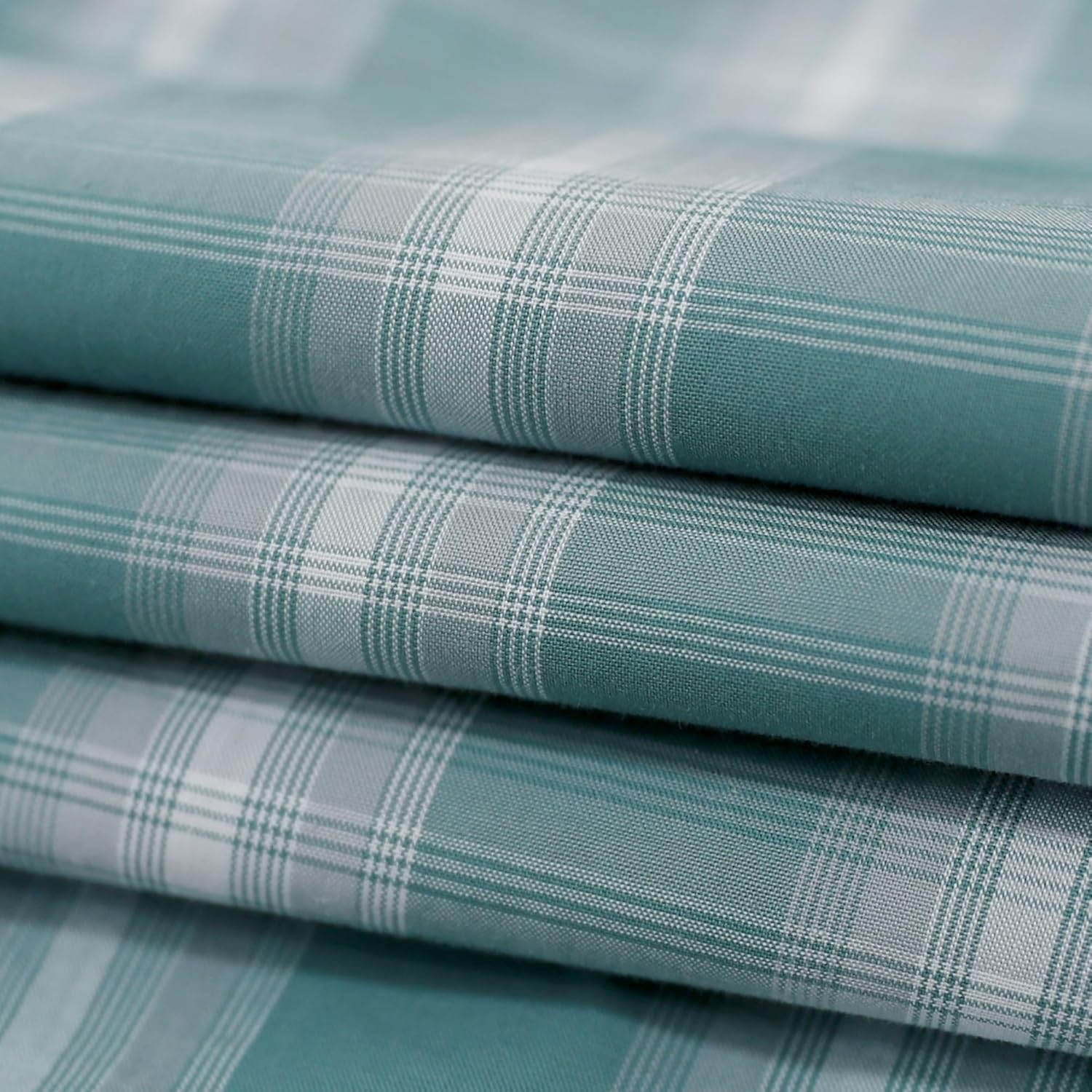 Dubinik® Mens Short Sleeve Button Down Shirts 100% Cotton Plaid Men's Casual Button-Down Shirts with Pocket - Image 5