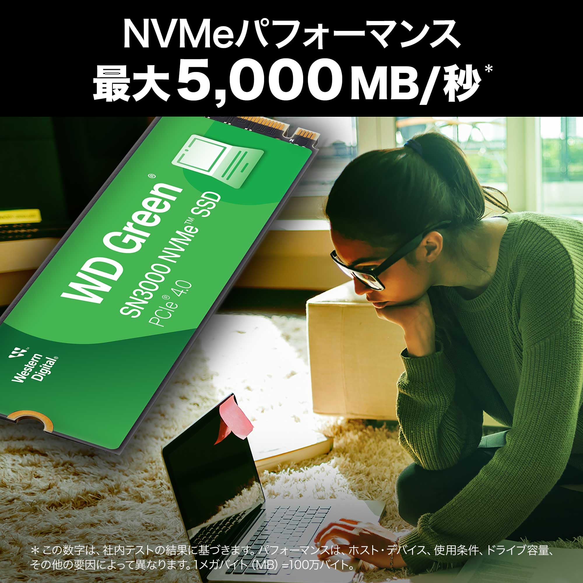 Amazon | Western Digital ウエスタンデジタル 内蔵SSD 2TB WD Green