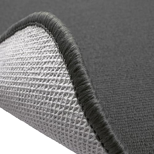 Miniatura 3 de Ritz Alfombra decorativa, lavable, resistente a las manchas con respaldo de látex, tapete para puerta para piso, 20 x 36 pulgadas, grafito