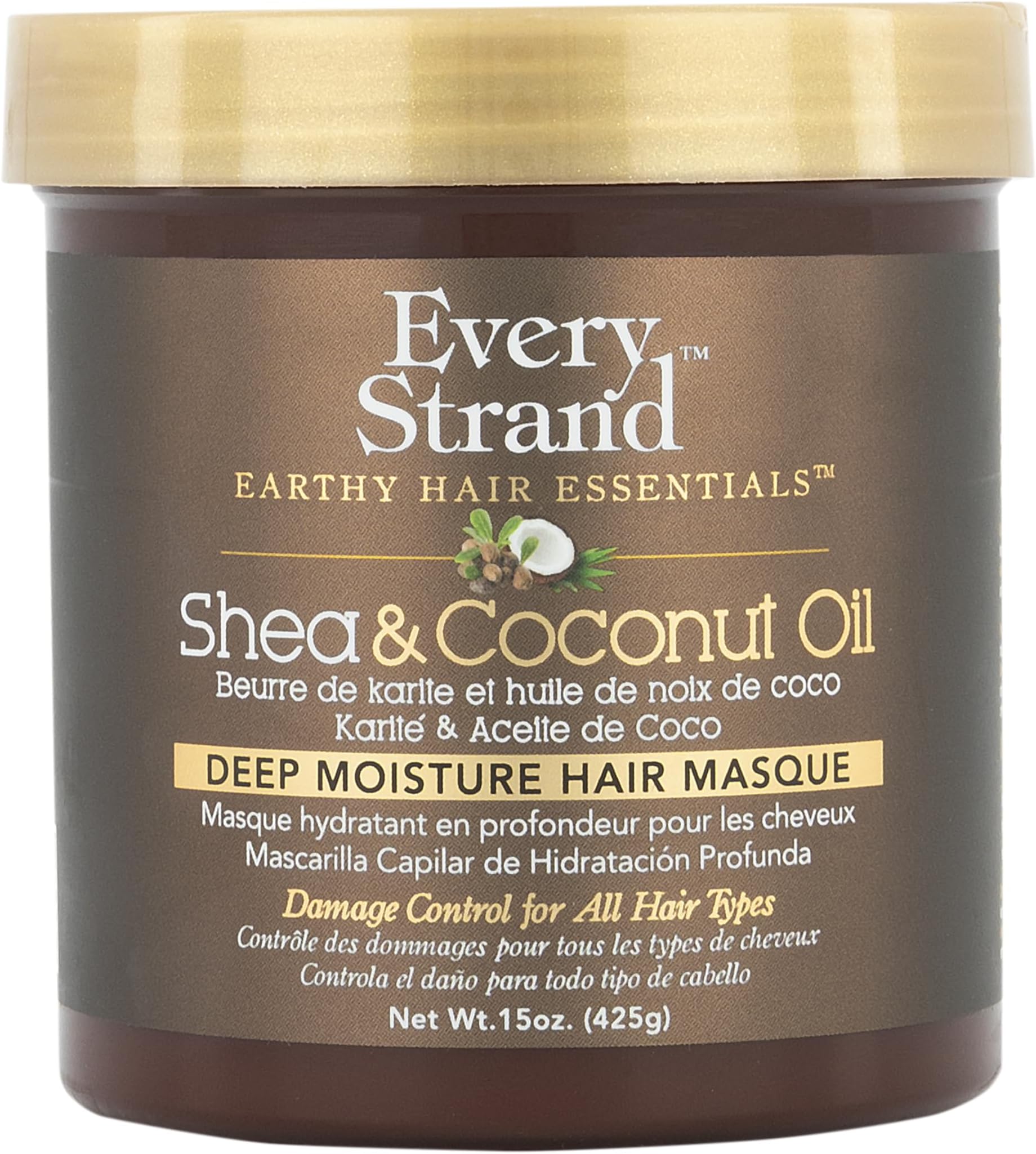 Every Strand Shea and Coconut Oil Deep Hair Masque, 15 Ounce