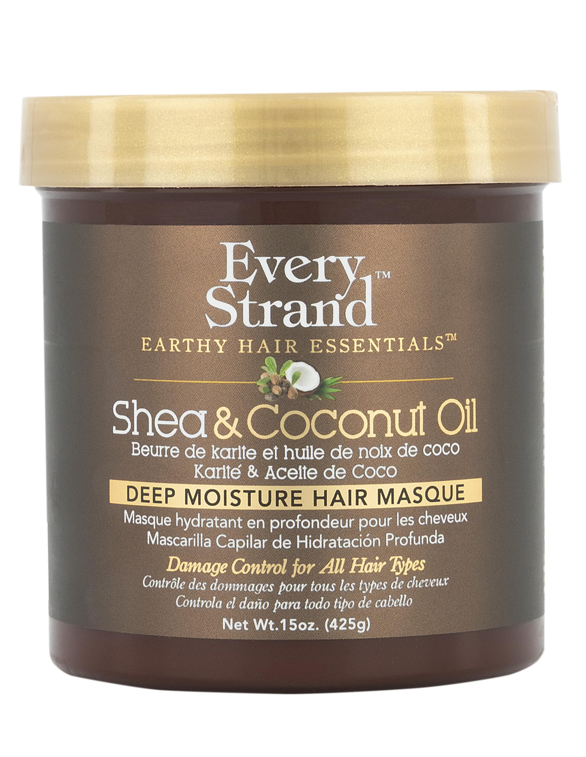 Every Strand Shea and Coconut Oil Deep Hair Masque, 15 Ounce