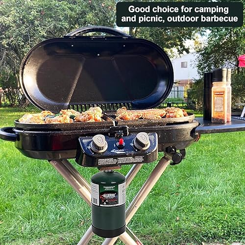 Miniatura 6 de Tanque de cilindro de propano de 1 libra, cilindro de gas de propano de repuesto de 16 onzas, compatible con DOT, opción segura y legal, tanque de