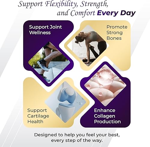 Miniatura 4 de GriMed Glucosamina 12,000 mg - X12 Power con MSM, condroitina, colágeno, cúrcuma para el bienestar de las articulaciones, huesos fuertes, soporte